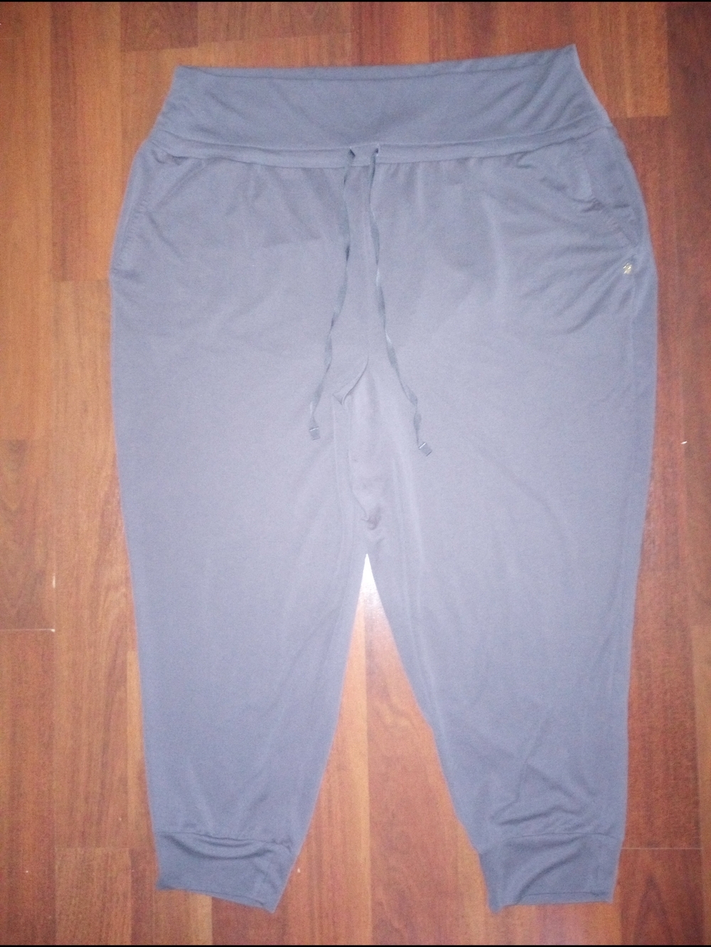 Fabletics Charcoal Gray Lightweight Soft Drawstring Jogger Track Pants 3X
